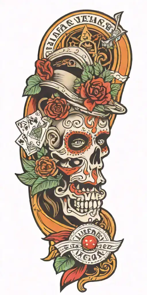 Las Vegas tattoo design idea