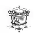 cauldron  tattoo design idea
