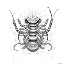 snakes with spiders  tattoo design idea