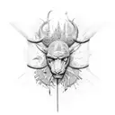 david goliath tattoo design idea