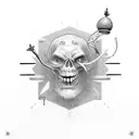 david goliath tattoo design idea