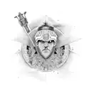 david goliath tattoo design idea