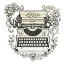 crossword CRISTINA MICHAEL typewriter font tattoo design idea