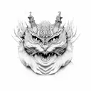 insanity tattoo design idea