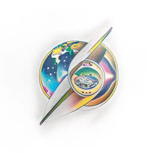 forearm tattoo. hourglass in space reminding me to be present tattoo design idea