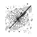 umbrella tattoo design idea