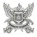 barista tattoo design idea