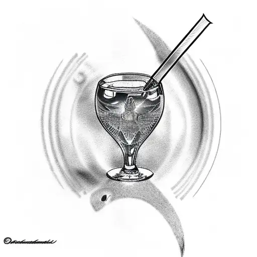 Realistic tattoo of Messi Drinking a Fernet Branca tattoo design idea