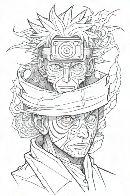 obito from Naruto tattoo design idea