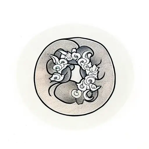 dog butthole tattoo design idea