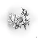 Flowers bracelet  tattoo design idea