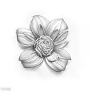 Flower bracelet  tattoo design idea