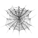 Spider Web tattoo design idea