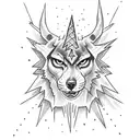 13 point lightning bolt tattoo design idea