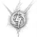 grateful dead lightning bolt tattoo design idea