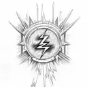 grateful dead lightning bolt tattoo design idea