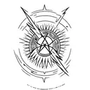 grateful dead 13 point lightning bolt tattoo design idea