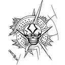 grateful dead 13 point lightning bolt tattoo design idea
