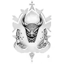 Corvette with rosary  "diddy" tattoo design idea