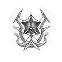 Corvette with rosary  "diddy" tattoo design idea