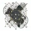 cancer and Virgo constellation tattoo design idea