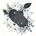 cancer and Virgo constellation tattoo design idea