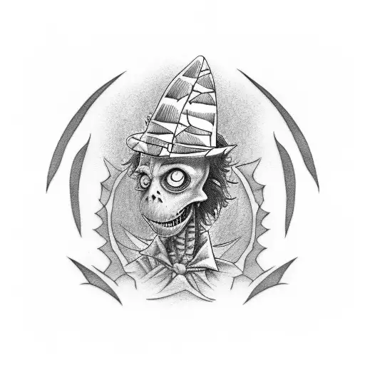 Movie Beetlejuice tattoo design idea