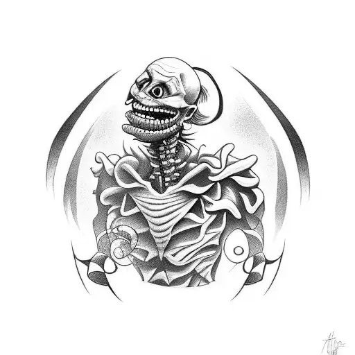 Movie Beetlejuice tattoo design idea
