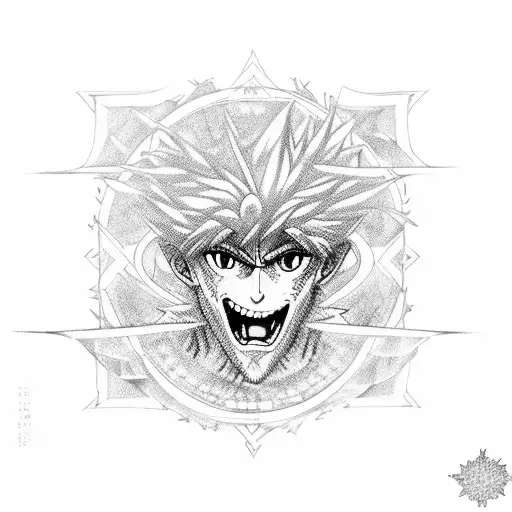 hunter x hunter the judgment chain tattoo design idea