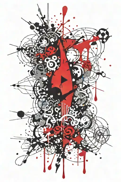 jealousy and aggression tattoo design idea