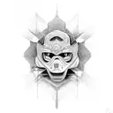 street racer tattoo design idea