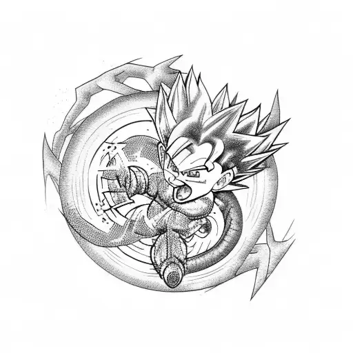 Dragon ball tattoo design idea