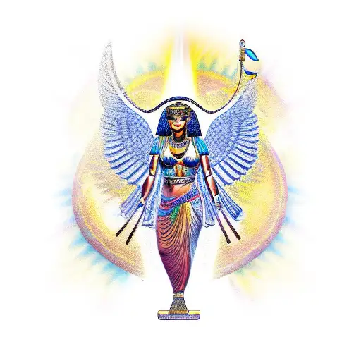  GODDESS ISIS tattoo design idea
