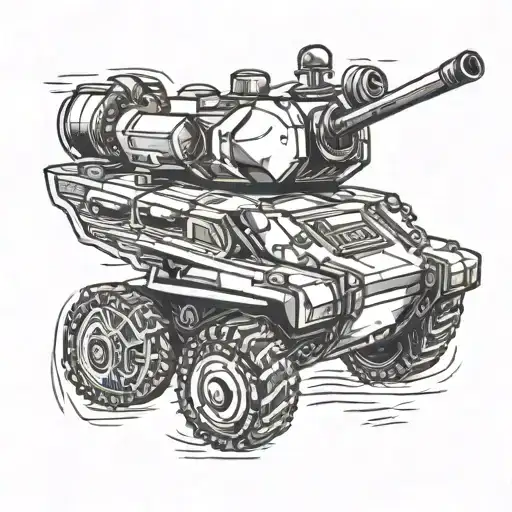 Abram tank tattoo design idea