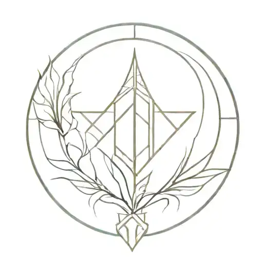 A minimalist design of the SSV Ulm logo combined with the Neda Symbol tattoo design idea