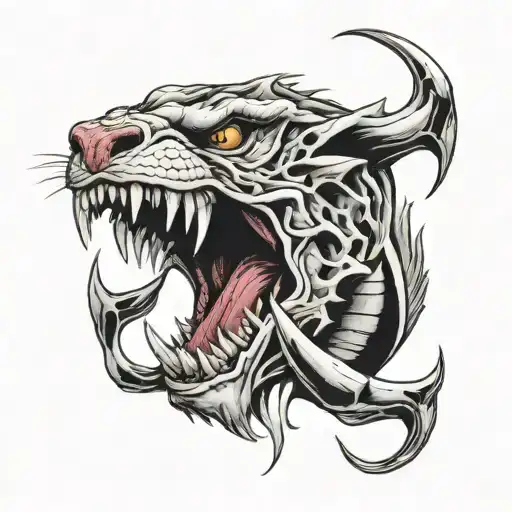 The tooth of a predator; will to survive and strength.  tattoo design idea