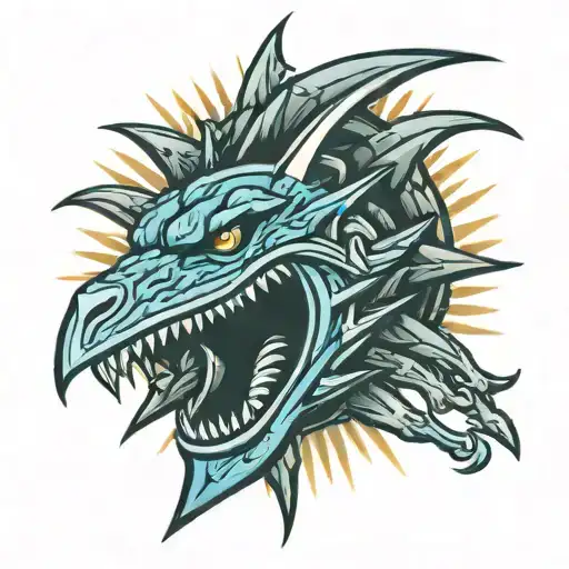 A sign of thunder and rebellion; symbol of struggle and resistance. tattoo design idea