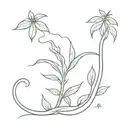 dwarf smokink weed tattoo design idea