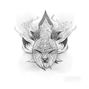 Makima tattoo design idea