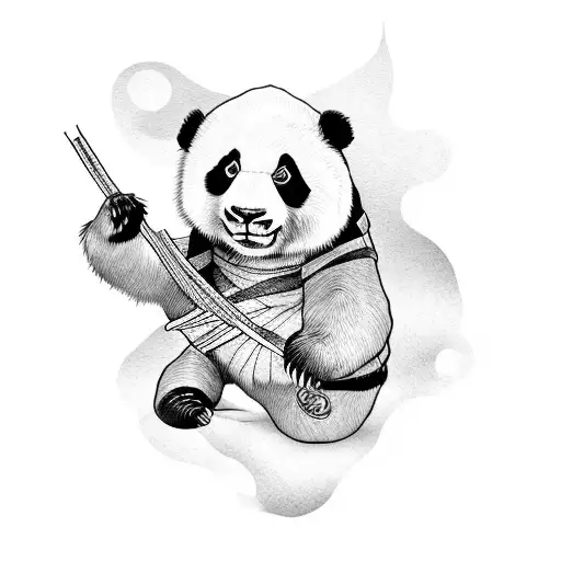 kongfu panda read mystery letter tattoo design idea