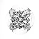 Celtic Knot, fairy, skeleton tattoo design idea