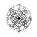 Celtic Knot, fairy, skeleton tattoo design idea