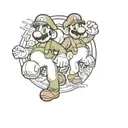 Mario bros tattoo design idea