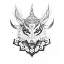 word "Lakshmi"  tattoo design idea
