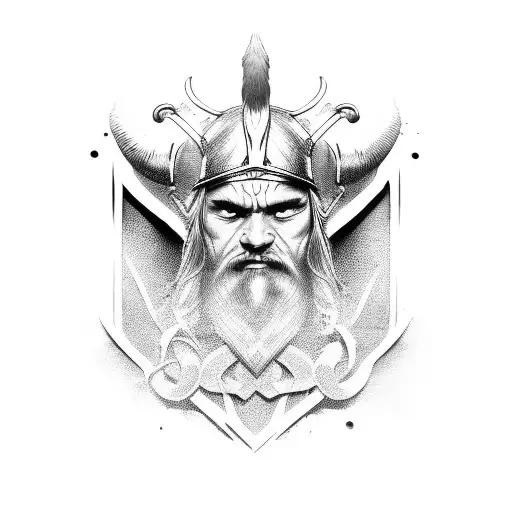 norse viking tattoo design idea