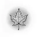Maple Leaf tattoo design idea