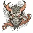 devil tattoo design idea