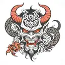 devil tattoo design idea