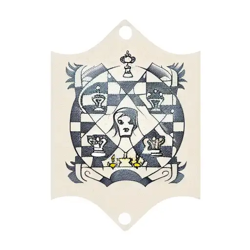 Forearm sleeve tattoo with those different symbols in it: chess king, ace card, clock, rose, money, power tattoo design idea