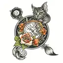 120 days old yesterday today tomorrow tattoo design idea